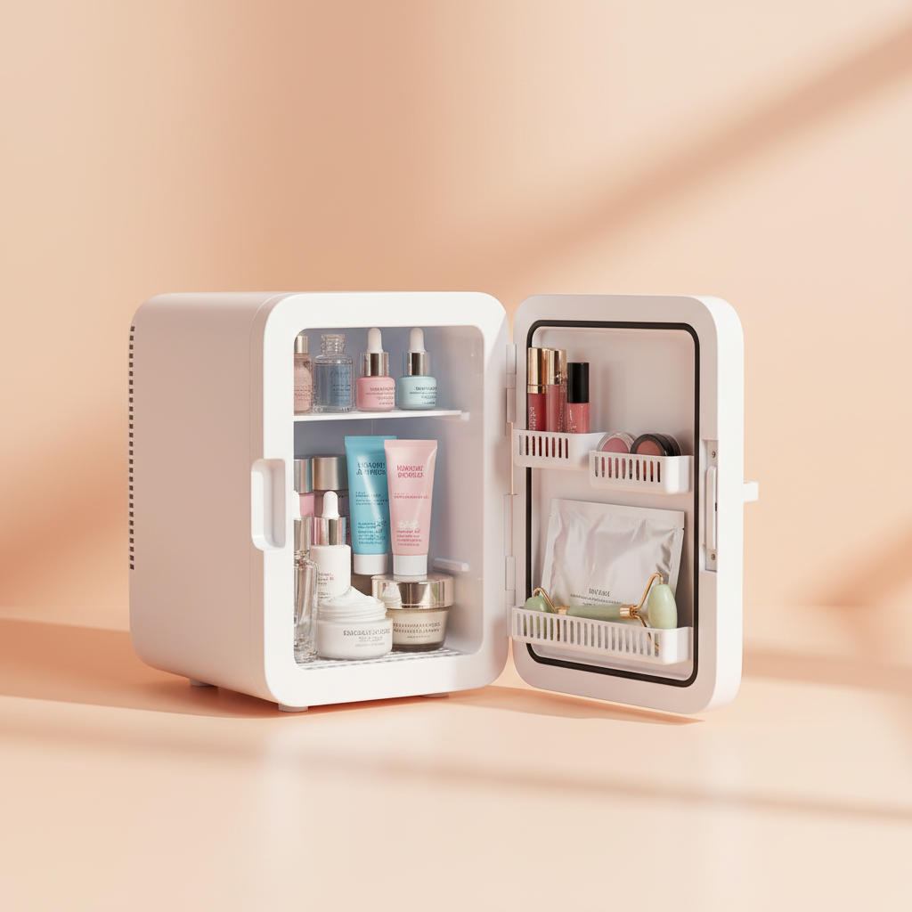 Mini réfrigérateur à maquillage